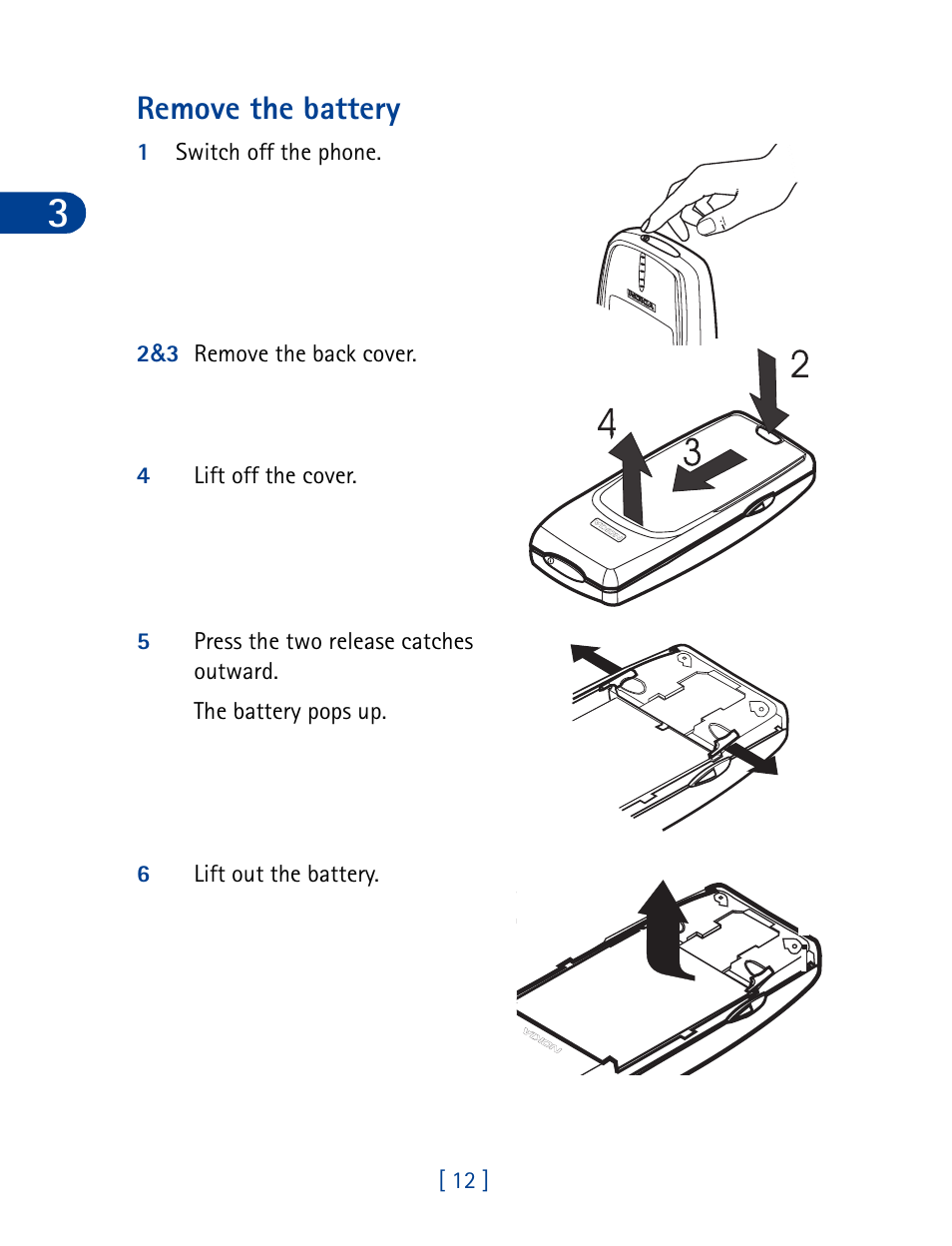 Remove the battery | Nokia 3395 User Manual | Page 25 / 173