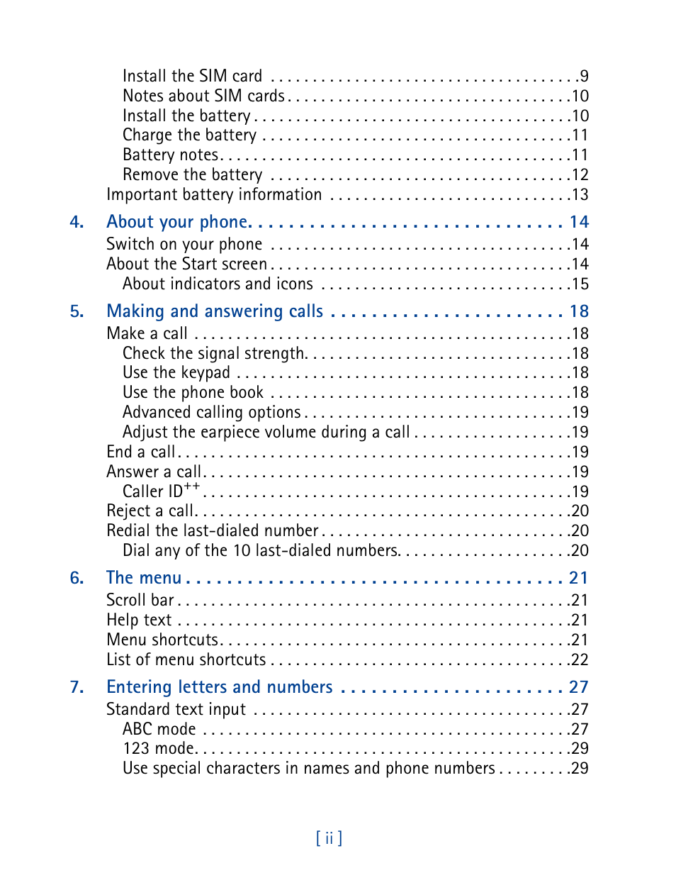 Nokia 3395 User Manual | Page 7 / 173