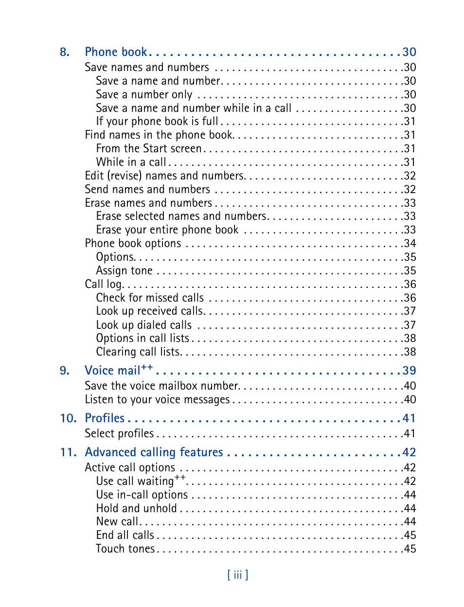 Nokia 3395 User Manual | Page 8 / 173