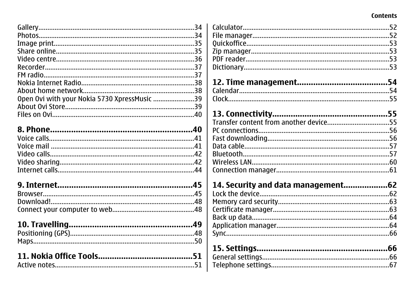 Nokia XPRESS MUSIC 5730 User Manual | Page 5 / 80