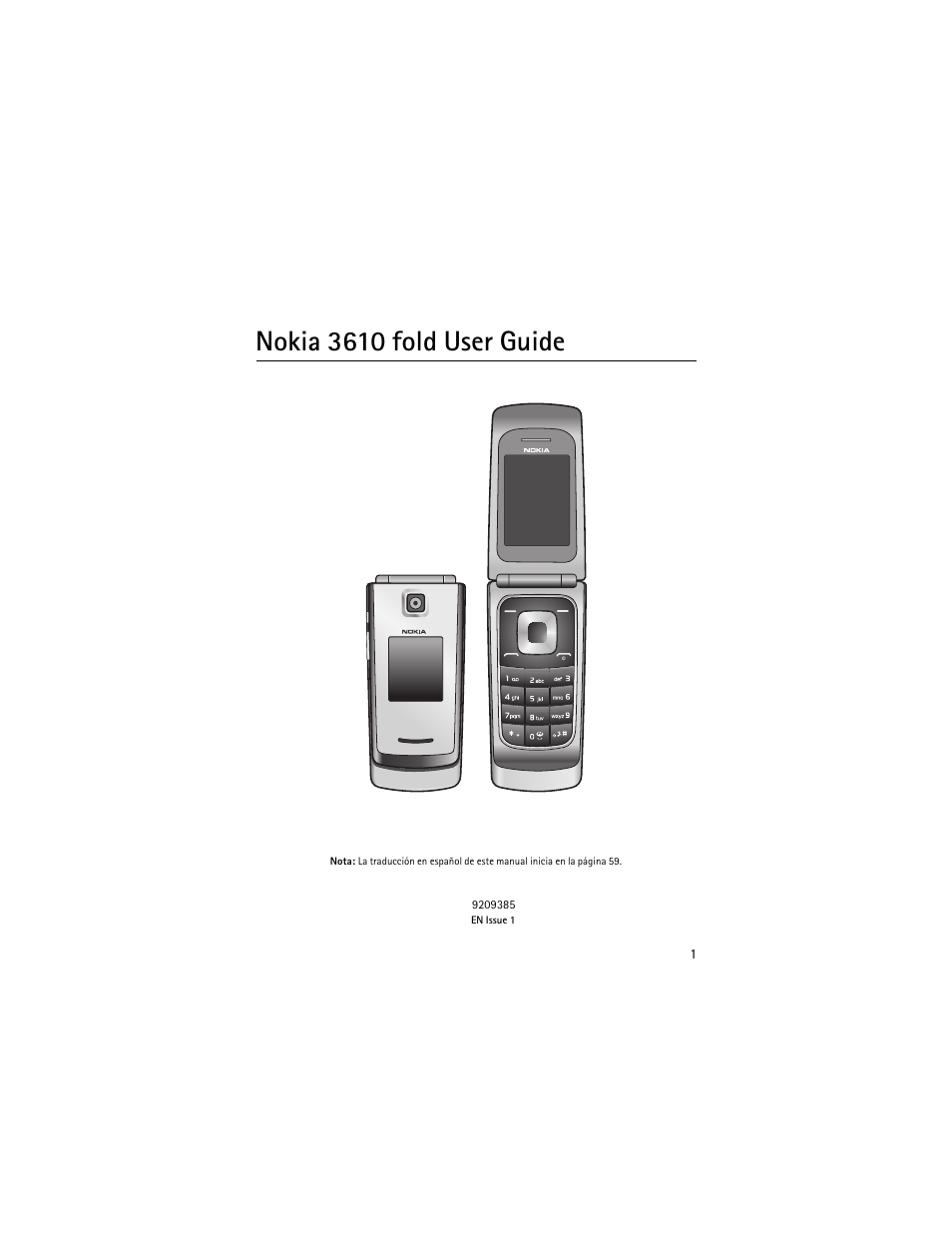 Nokia 3610 fold user guide | Nokia 3610 User Manual | Page 2 / 121