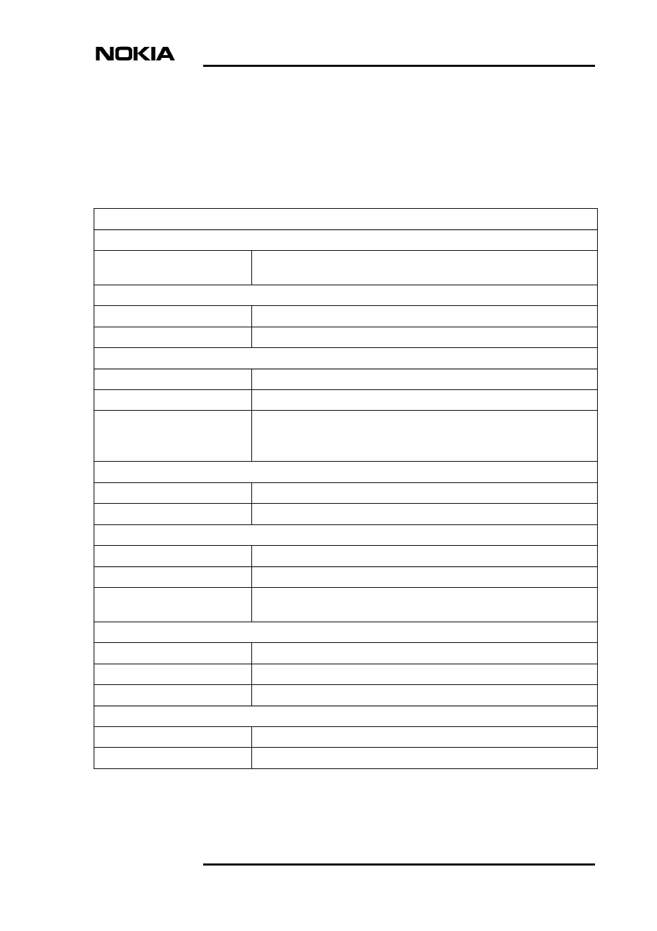 Appendix a. technical specifications, A.1 technical specifications, Appendix a. technical specifications 31 a.1 | Technical specifications 31 | Nokia DSL Gateway High-Speed Internet Connection User Manual | Page 33 / 44