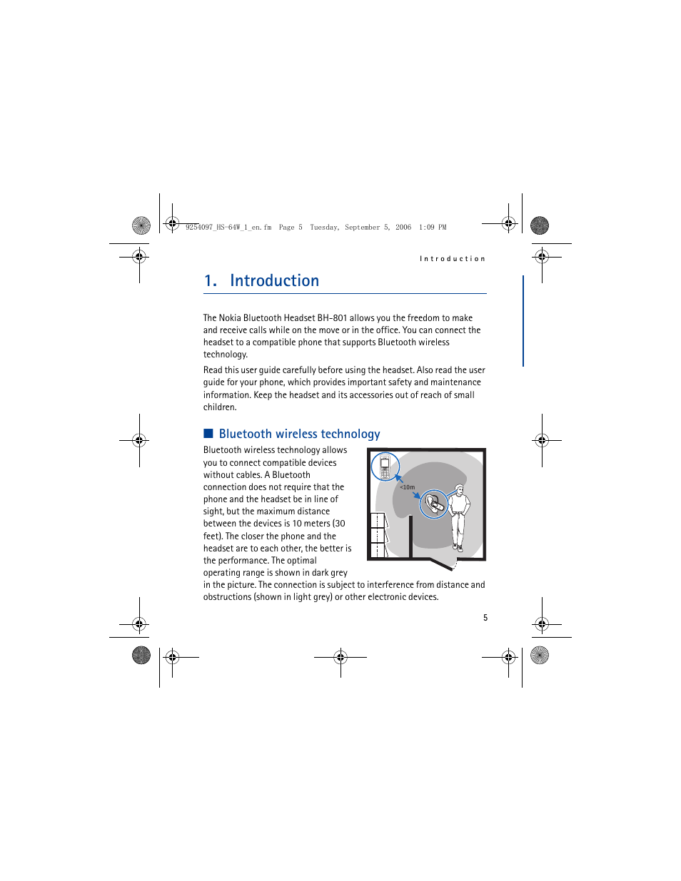 Introduction, English, Bluetooth wireless technology | Nokia BH-801 User Manual | Page 5 / 18
