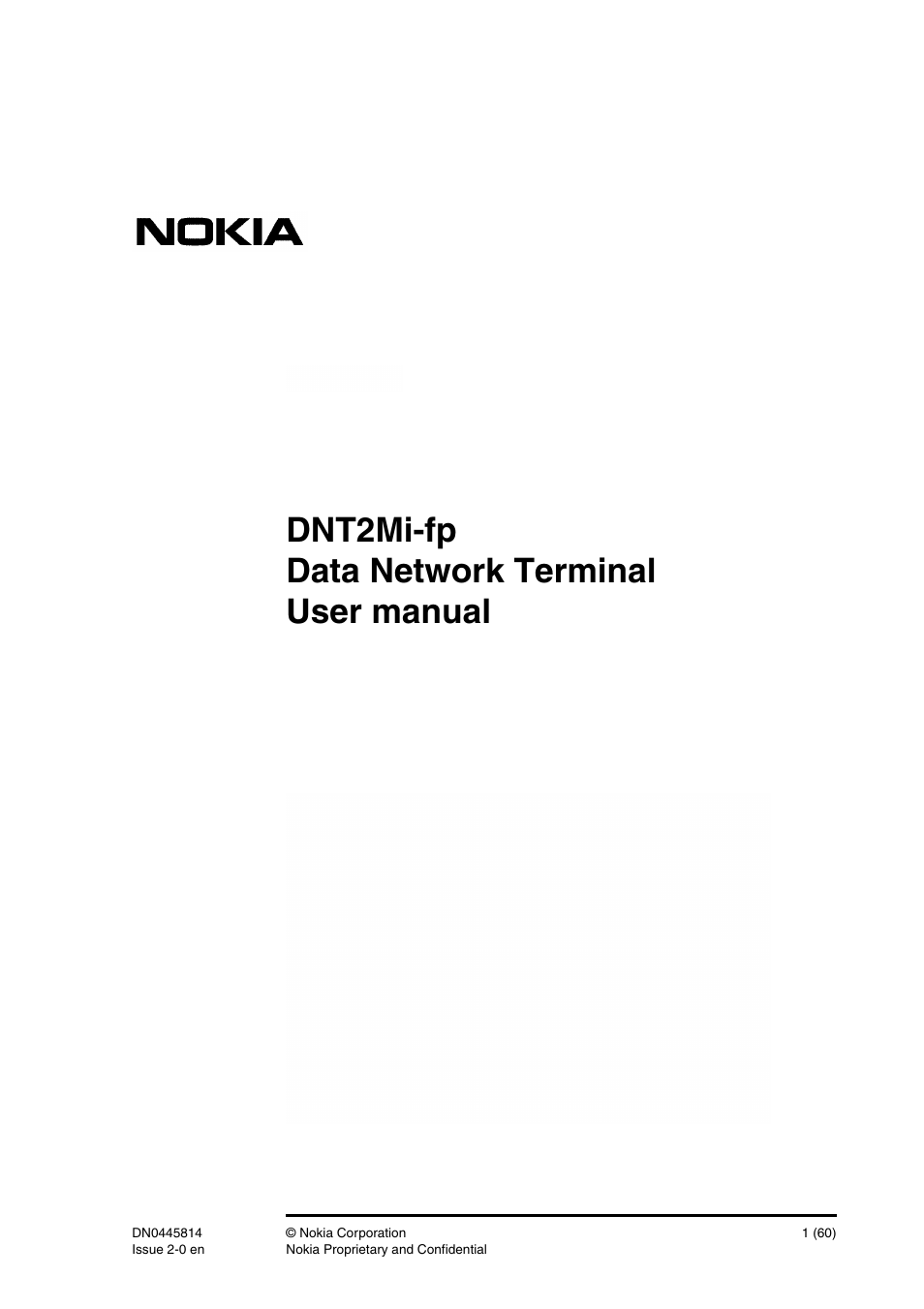 Nokia DNT2Mi-fp User Manual | 60 pages