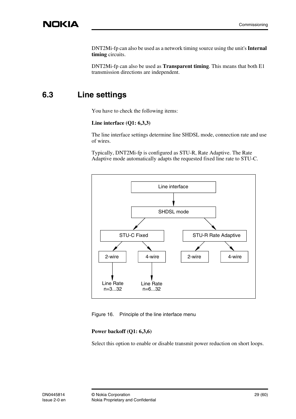 3 line settings, Line settings | Nokia DNT2Mi-fp User Manual | Page 29 / 60