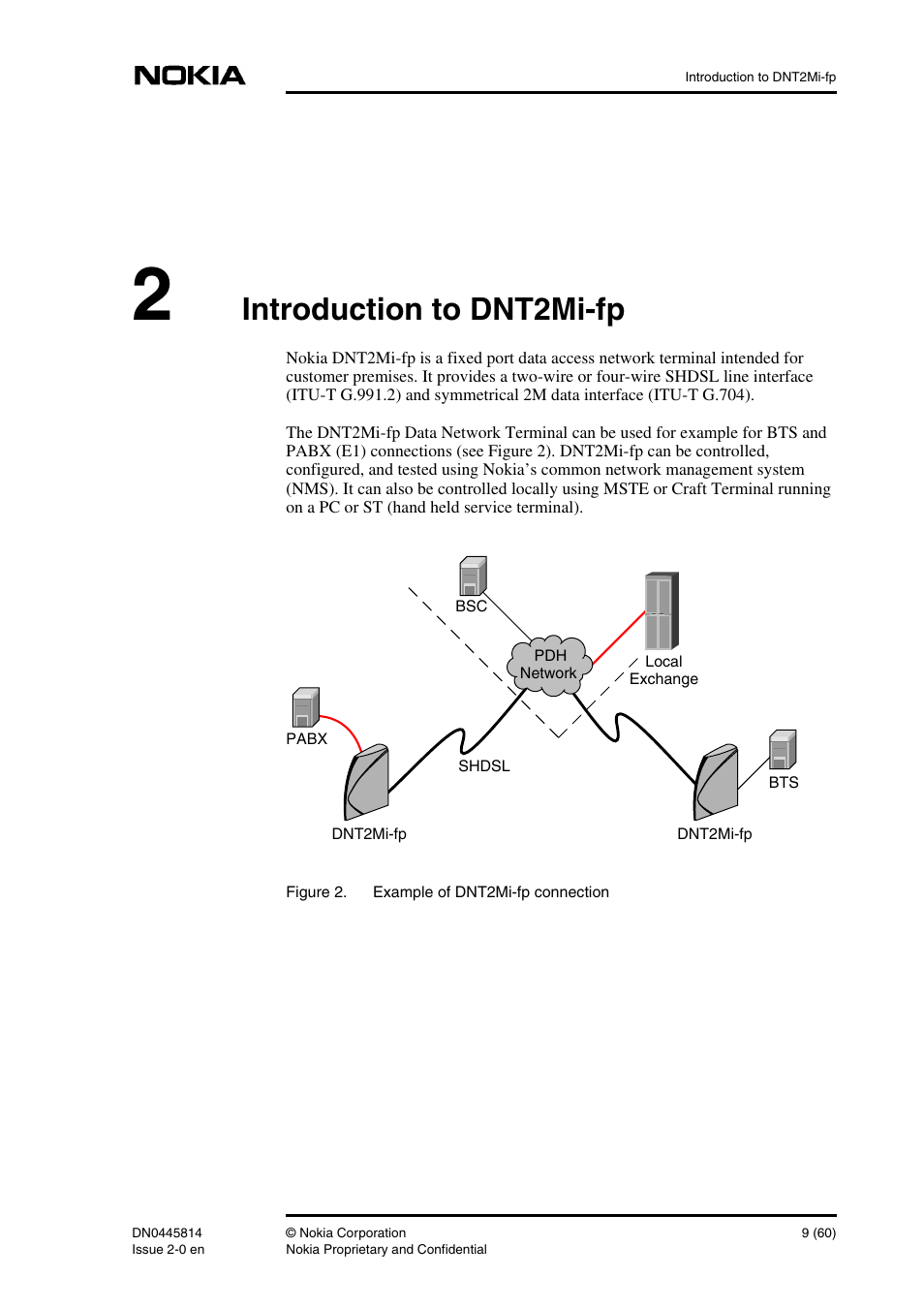 2 introduction to dnt2mi-fp, Introduction to dnt2mi-fp 9, Introduction to dnt2mi-fp | Nokia DNT2Mi-fp User Manual | Page 9 / 60