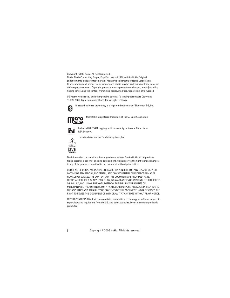 Nokia 6275i User Manual | Page 2 / 101