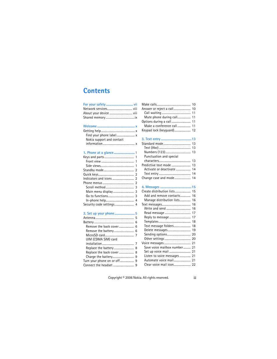 Nokia 6275i User Manual | Page 3 / 101