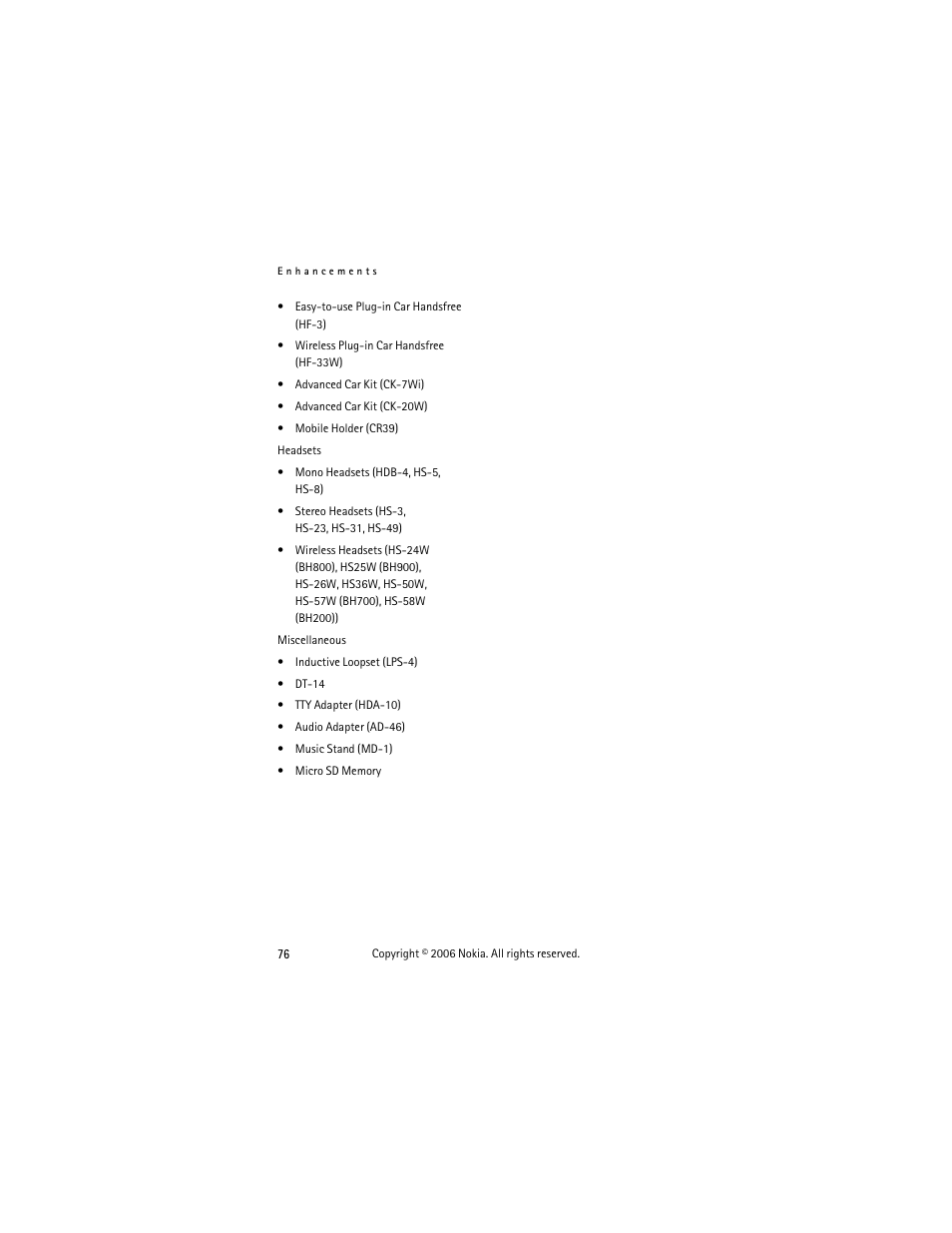 Nokia 6275i User Manual | Page 86 / 101