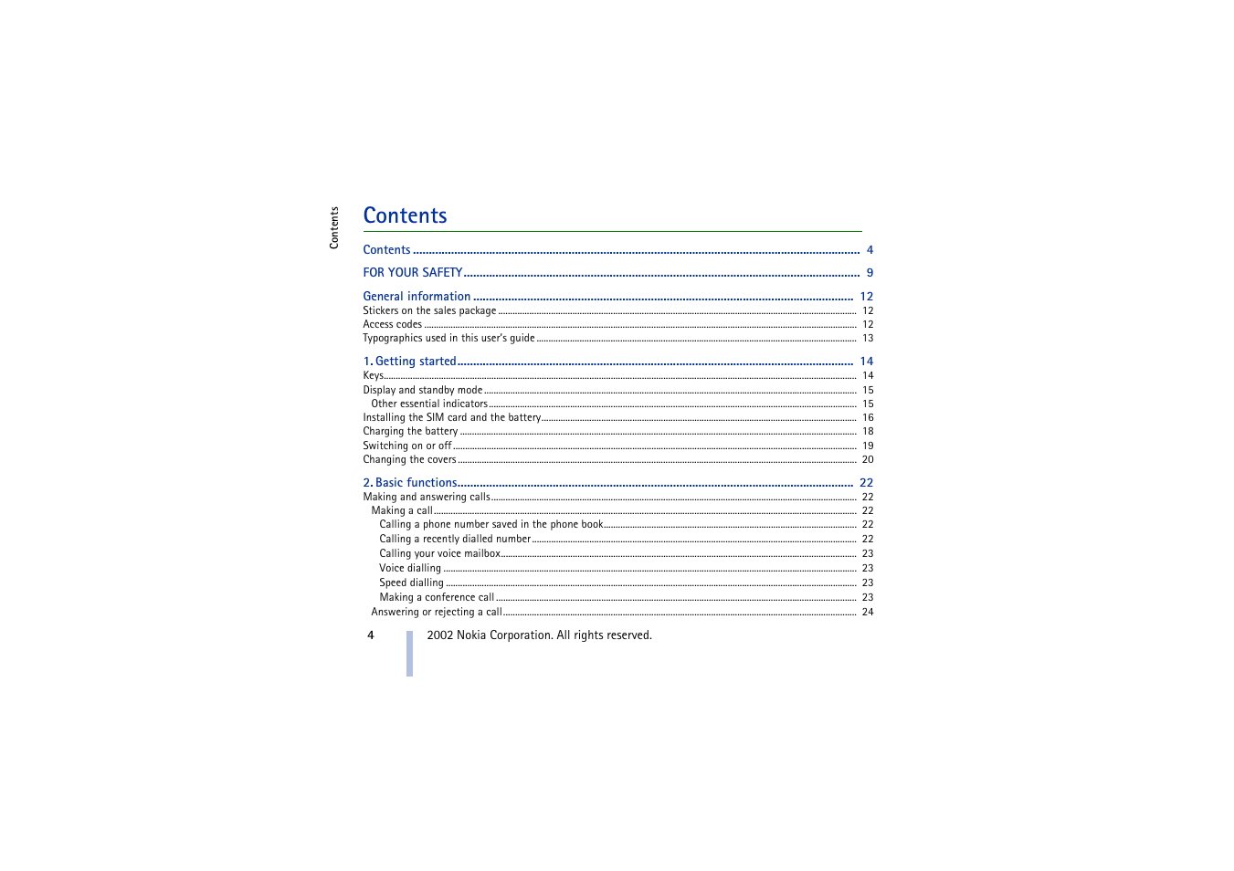 Nokia 3410 User Manual | Page 4 / 89