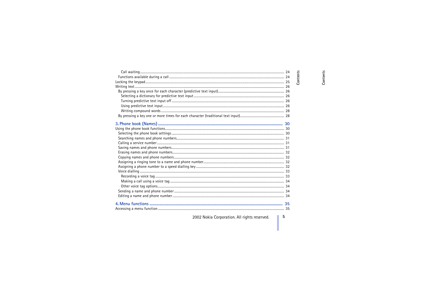 Nokia 3410 User Manual | Page 5 / 89