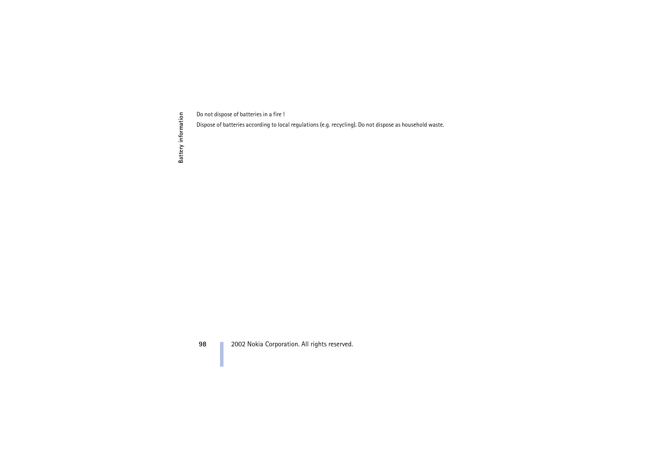 Nokia 5210 User Manual | Page 98 / 106