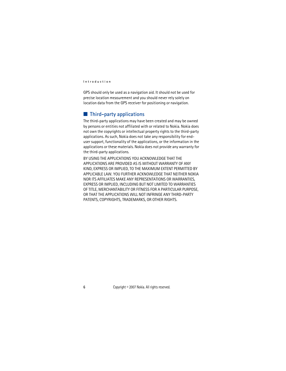 Third-party applications | Nokia 330 User Manual | Page 6 / 86
