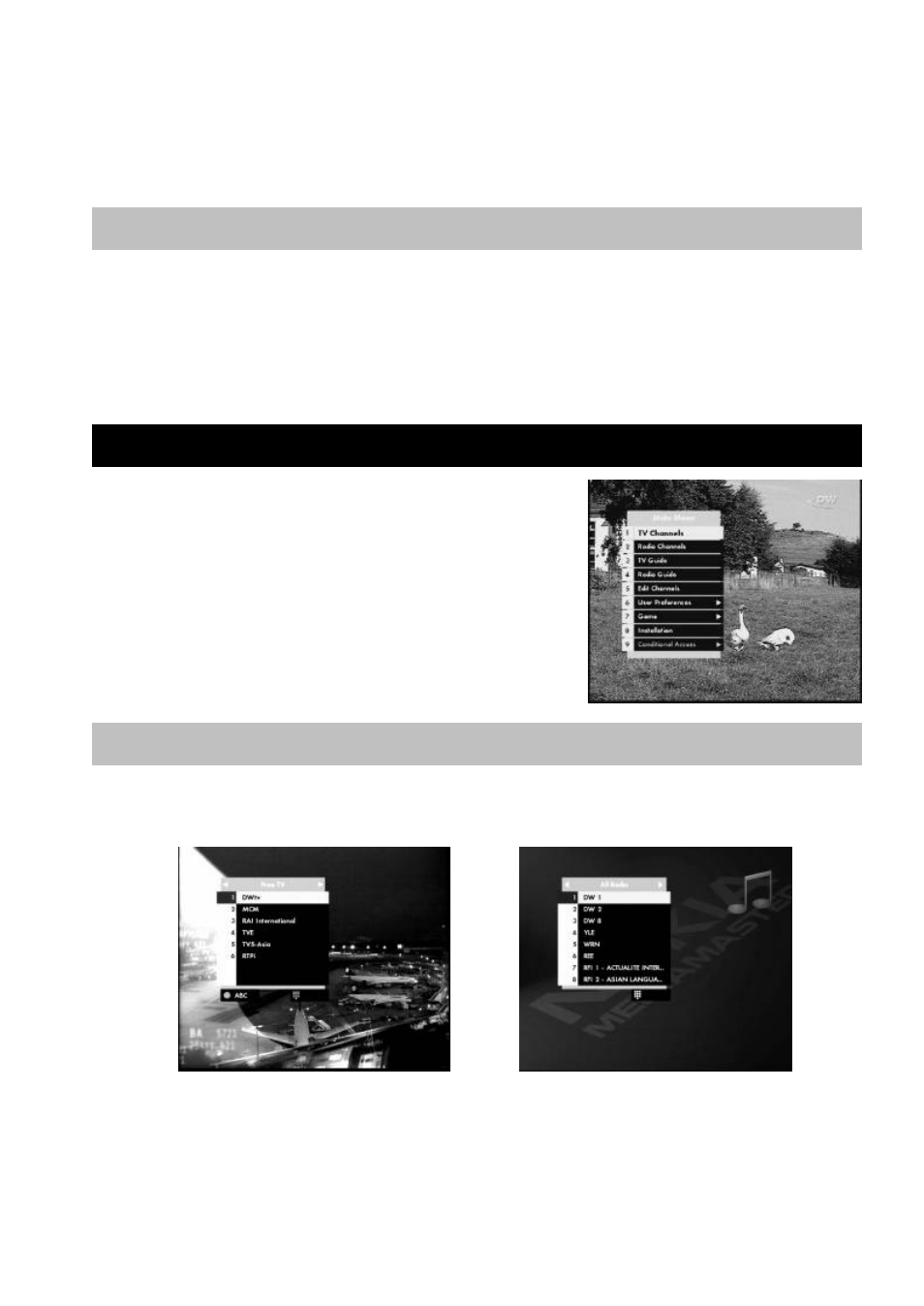Tv channels and radio channels | Nokia MEDIAMASTER 9660S User Manual | Page 18 / 30