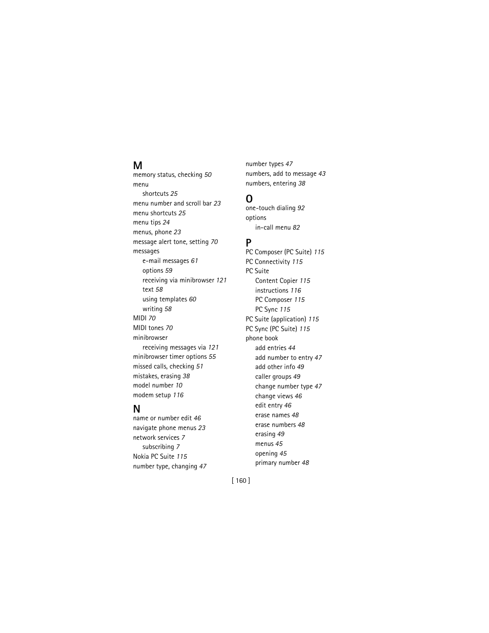 Nokia 3586I User Manual | Page 169 / 177