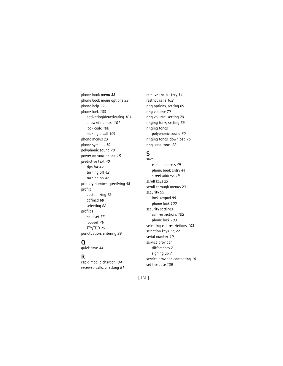 Nokia 3586I User Manual | Page 170 / 177