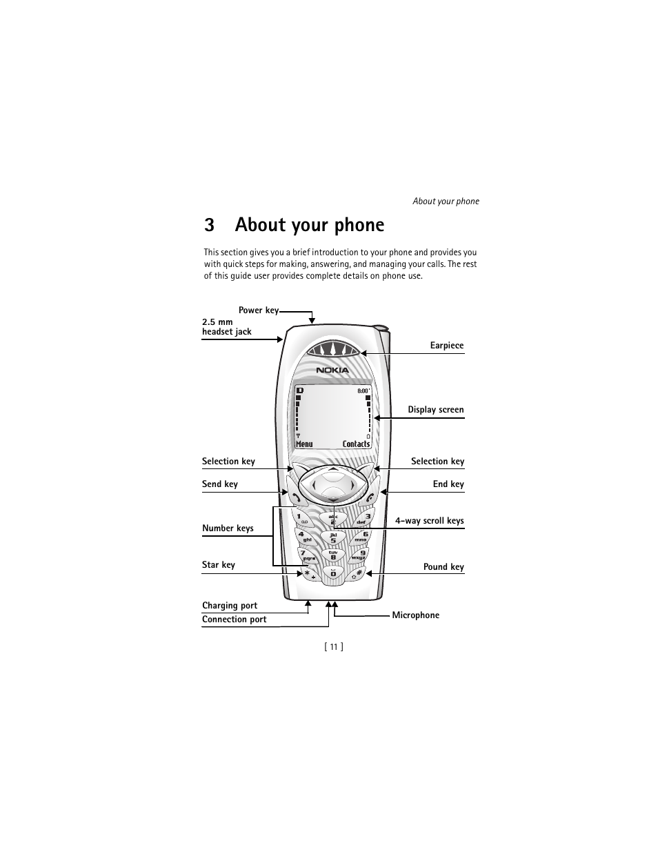 3 about your phone, About your phone, 3about your phone | Nokia 3586I User Manual | Page 20 / 177