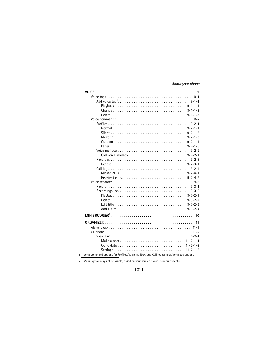 Nokia 3586I User Manual | Page 40 / 177