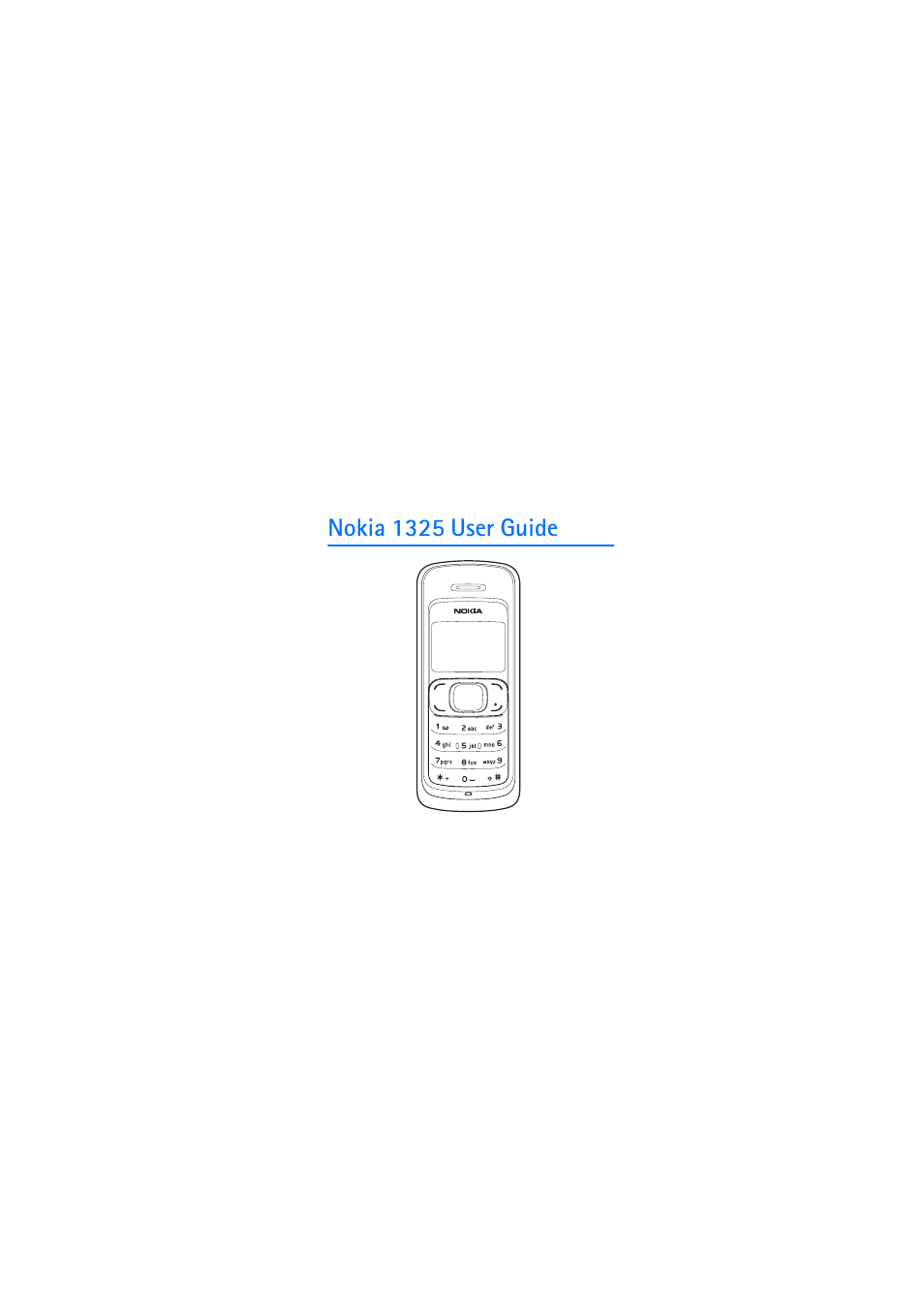 Nokia 1325 User Manual | 88 pages