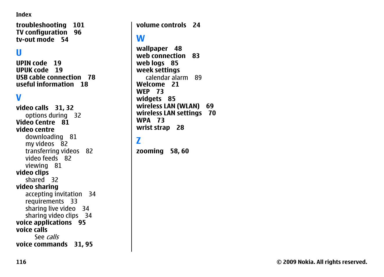 Nokia XPRESSMUSIC 5800 User Manual | Page 116 / 116