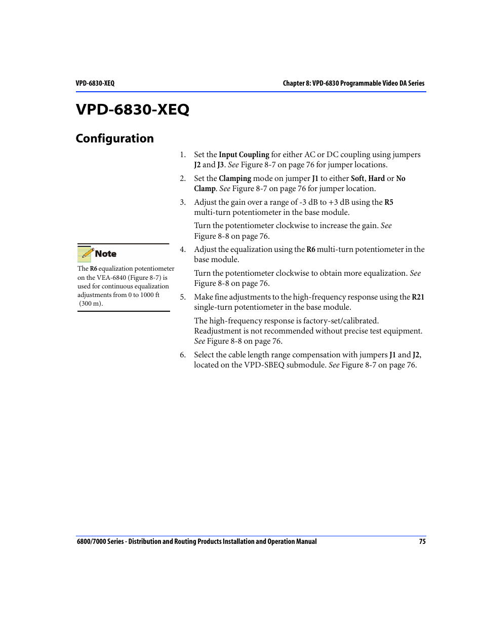 Vpd-6830-xeq, Configuration | Nokia 6800 Series User Manual | Page 102 / 151