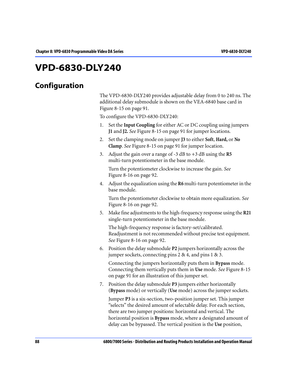 Vpd-6830-dly240, Configuration | Nokia 6800 Series User Manual | Page 115 / 151