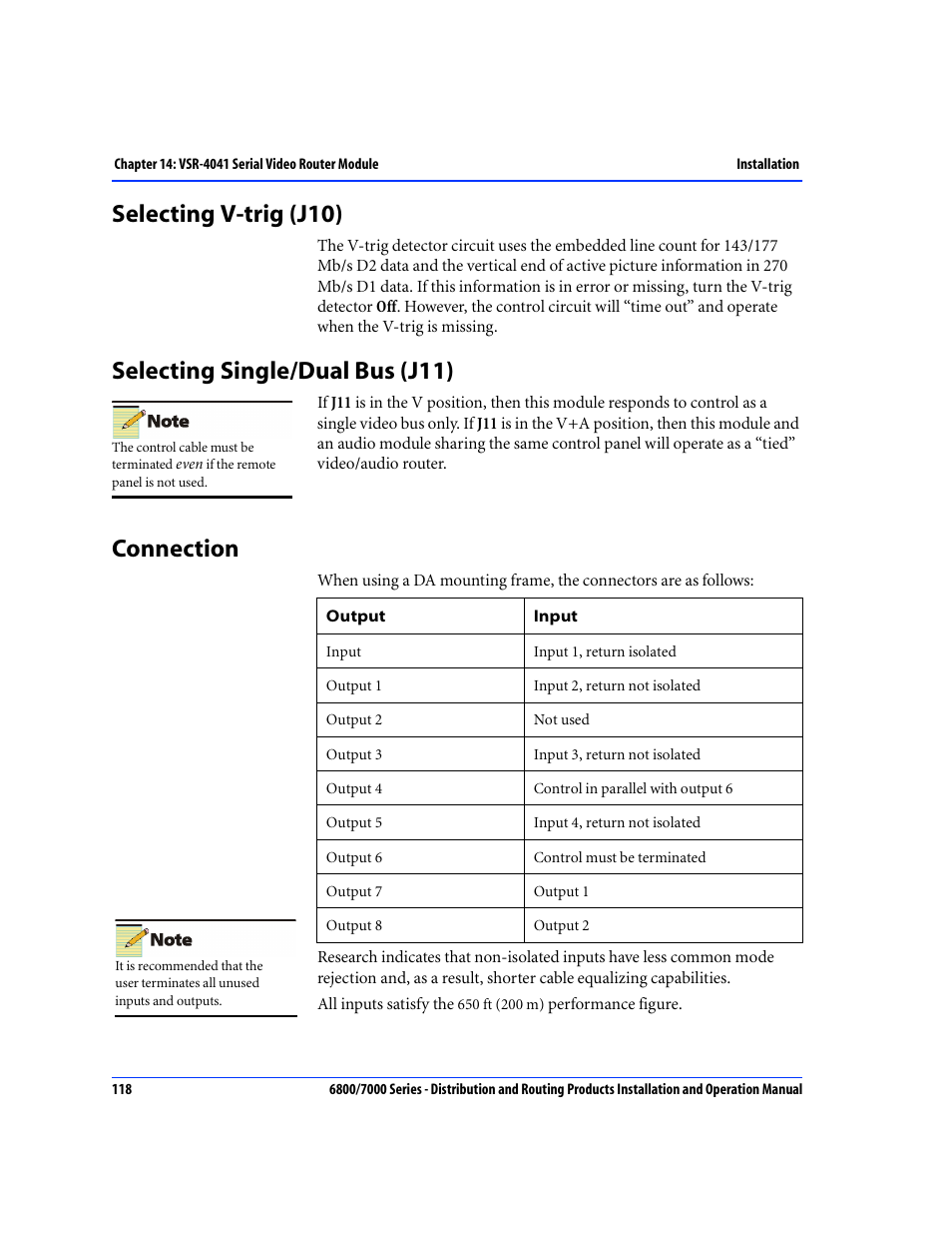 Selecting v-trig (j10), Selecting single/dual bus (j11), Connection | Nokia 6800 Series User Manual | Page 145 / 151