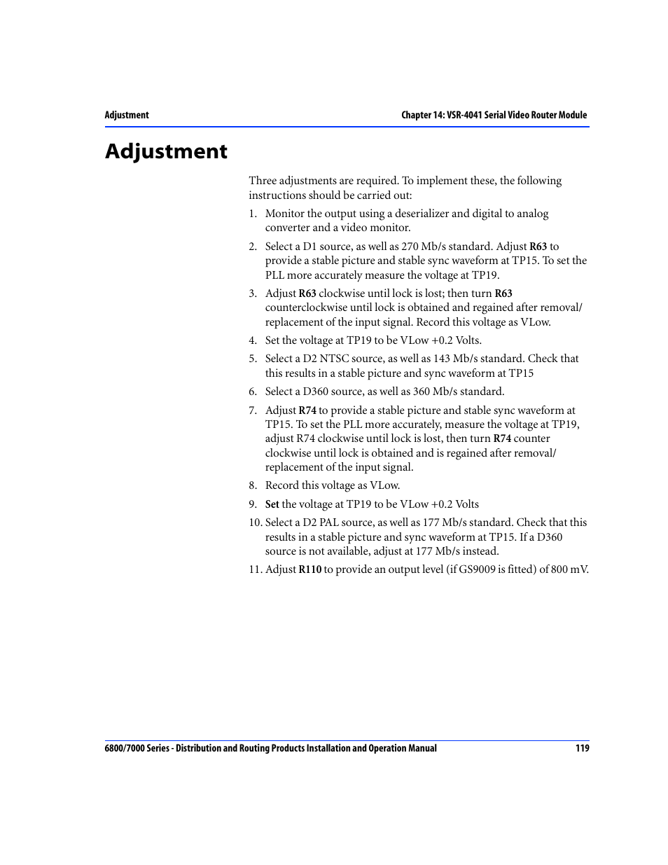 Adjustment | Nokia 6800 Series User Manual | Page 146 / 151