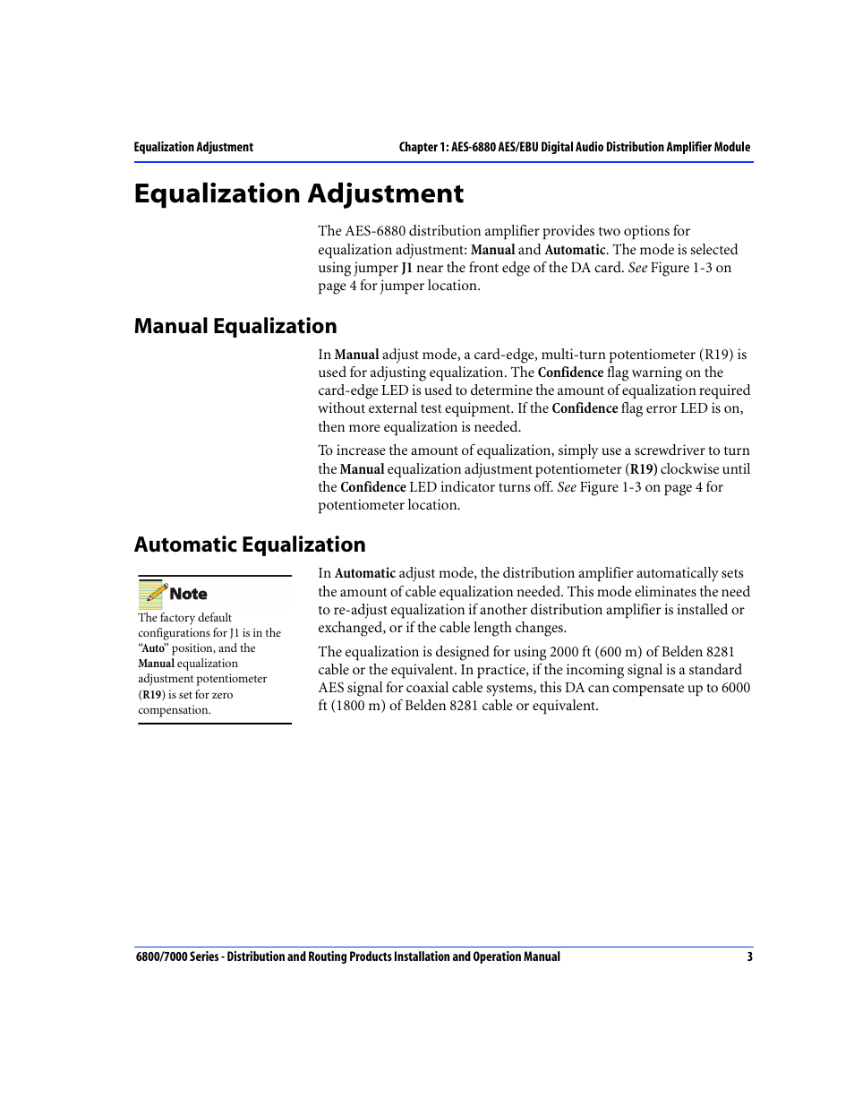 Equalization adjustment, Manual equalization, Automatic equalization | Manual equalization automatic equalization | Nokia 6800 Series User Manual | Page 30 / 151