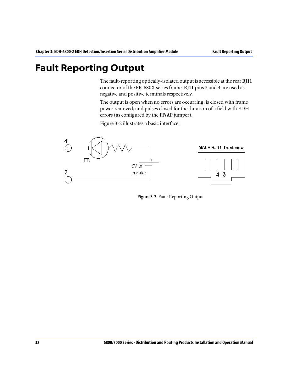 Fault reporting output | Nokia 6800 Series User Manual | Page 59 / 151