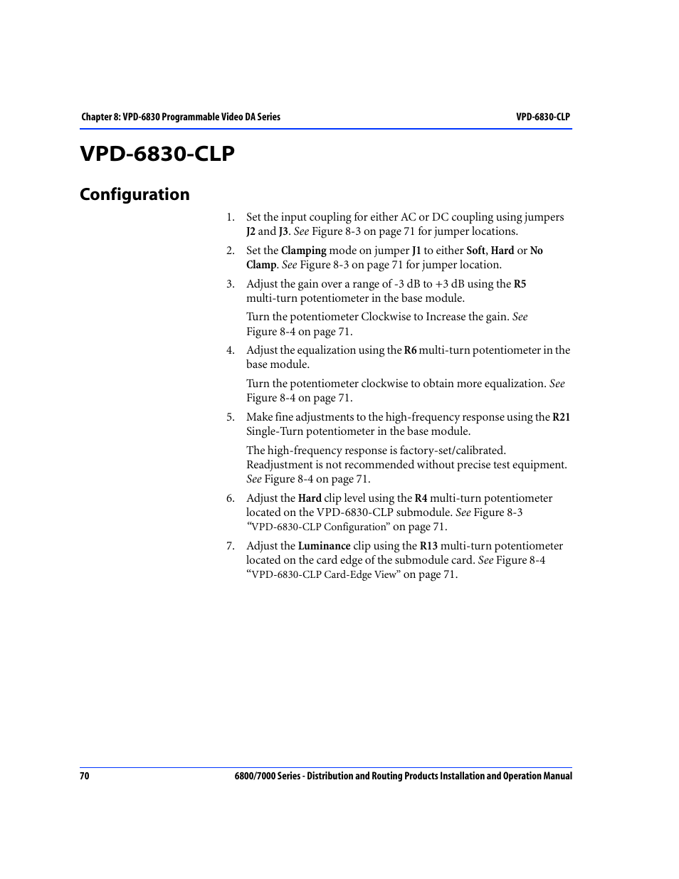Vpd-6830-clp, Configuration | Nokia 6800 Series User Manual | Page 97 / 151