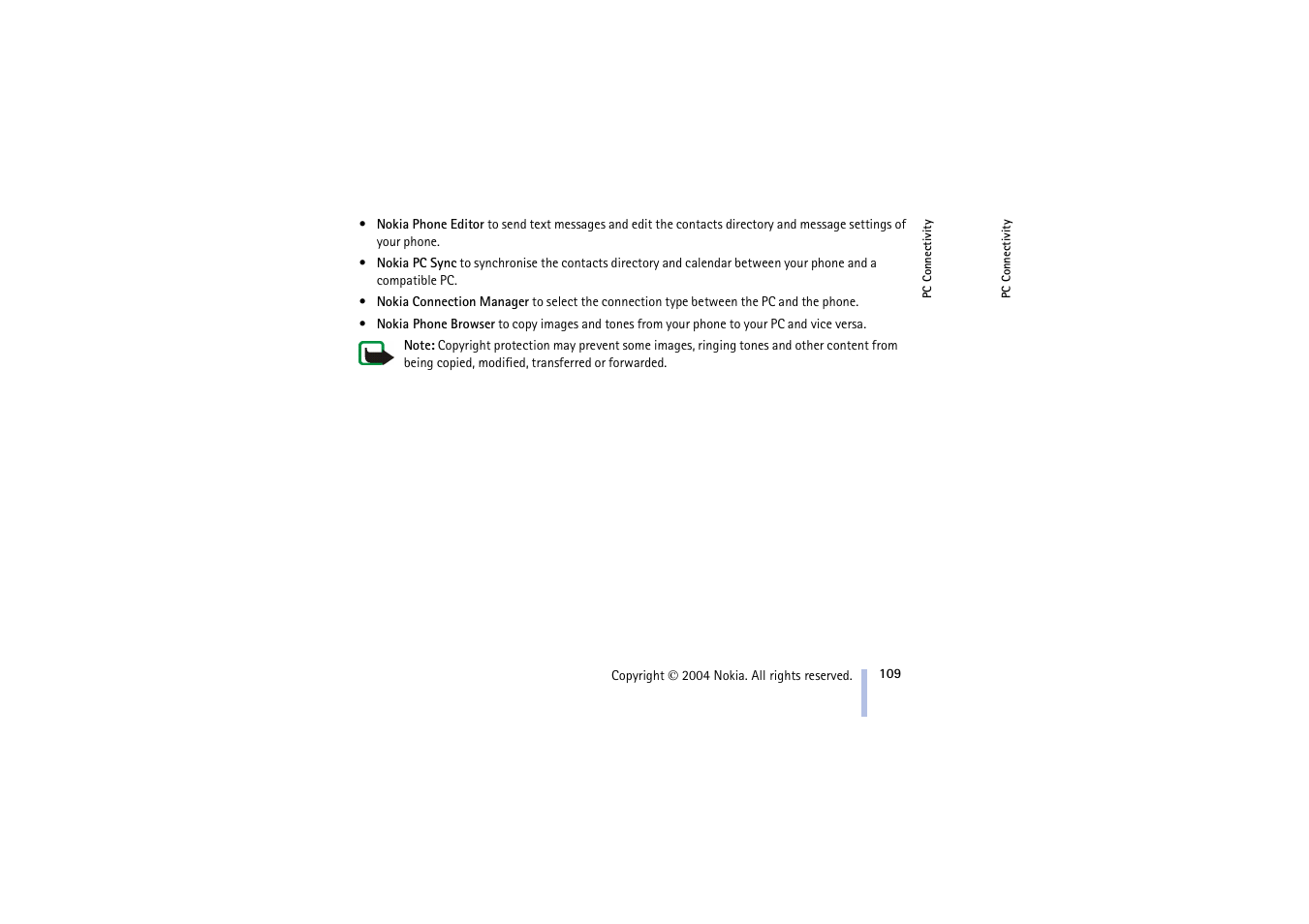 Nokia 3100 User Manual | Page 109 / 118