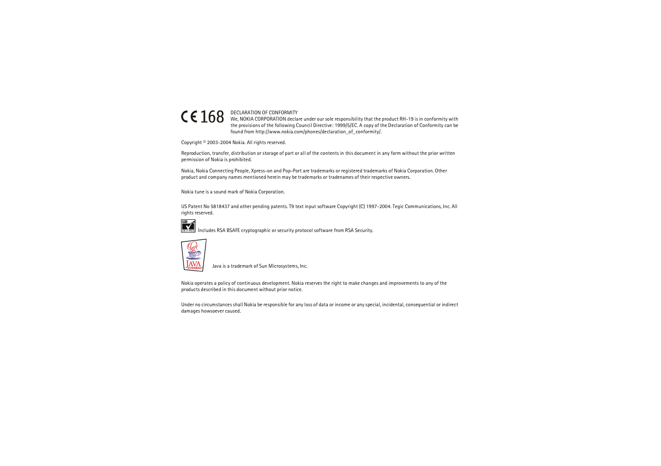 Nokia 3100 User Manual | Page 2 / 118
