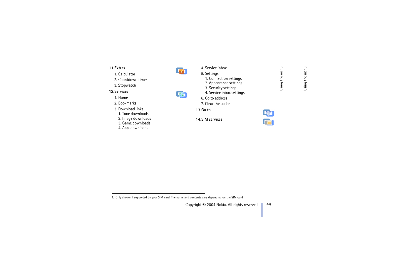Nokia 3100 User Manual | Page 44 / 118