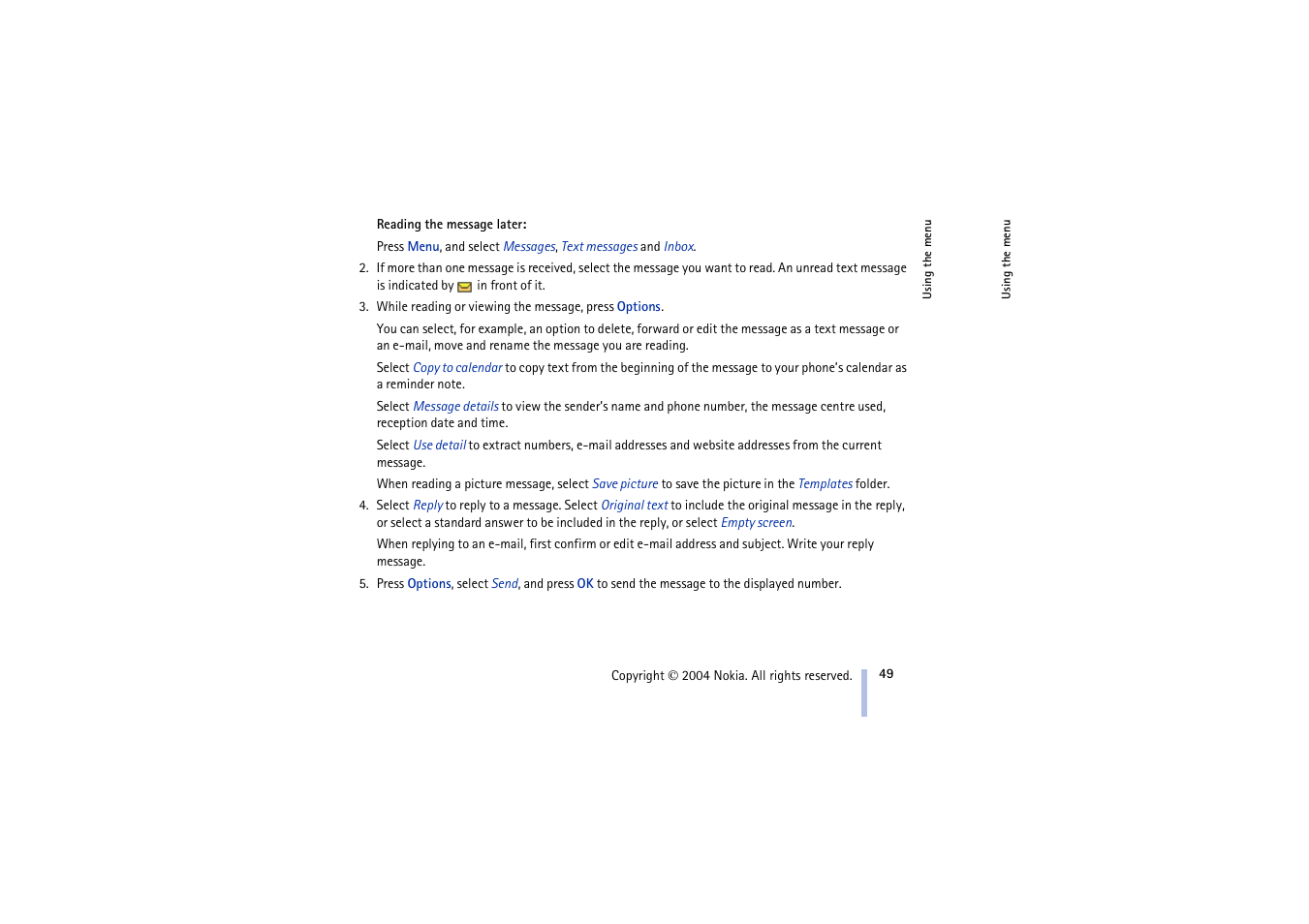 Nokia 3100 User Manual | Page 49 / 118