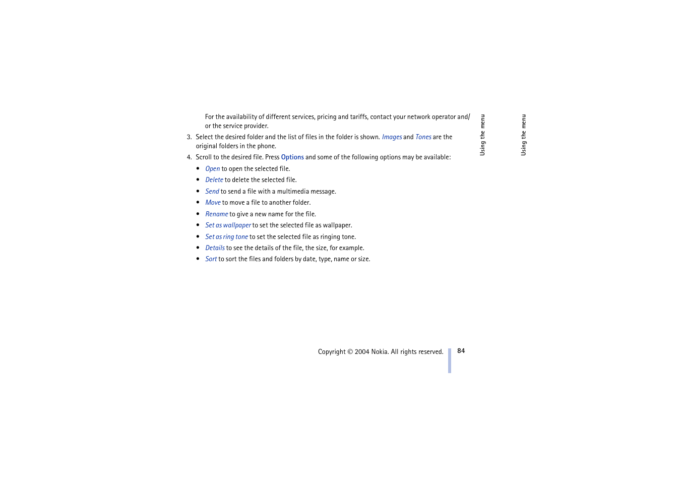 Nokia 3100 User Manual | Page 84 / 118