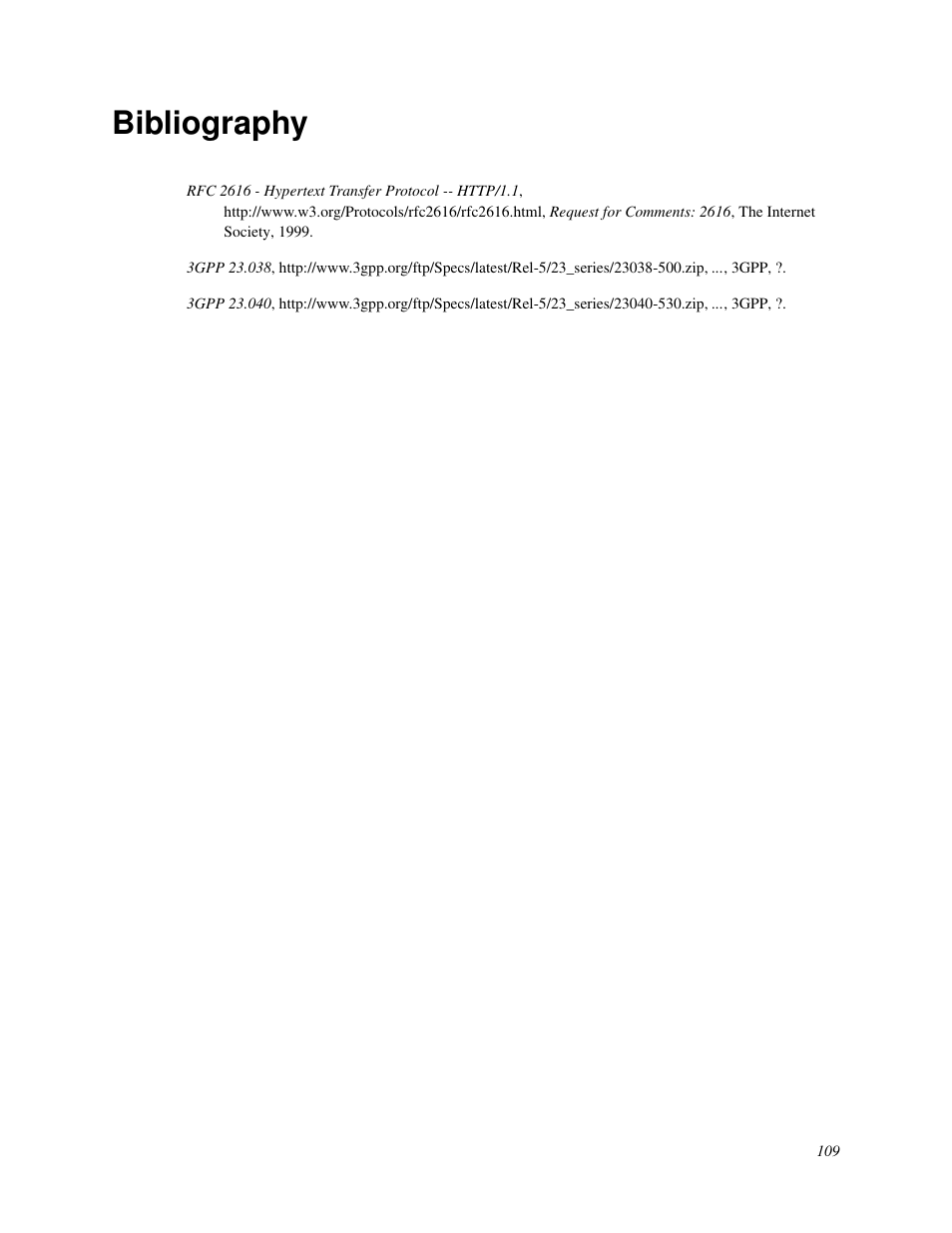 Bibliography | Nokia WAP and SMS gateway User Manual | Page 116 / 116