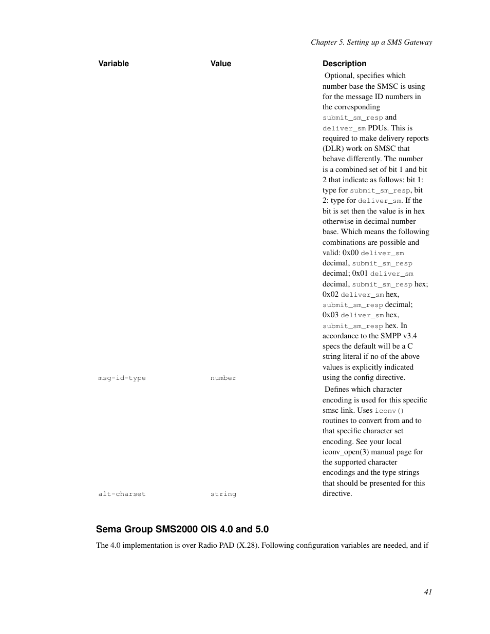 Sema group sms2000 ois 4.0 and 5.0 | Nokia WAP and SMS gateway User Manual | Page 48 / 116