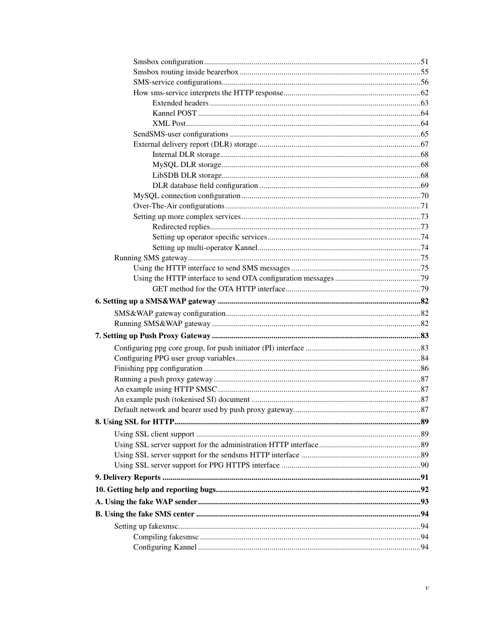 Nokia WAP and SMS gateway User Manual | Page 5 / 116