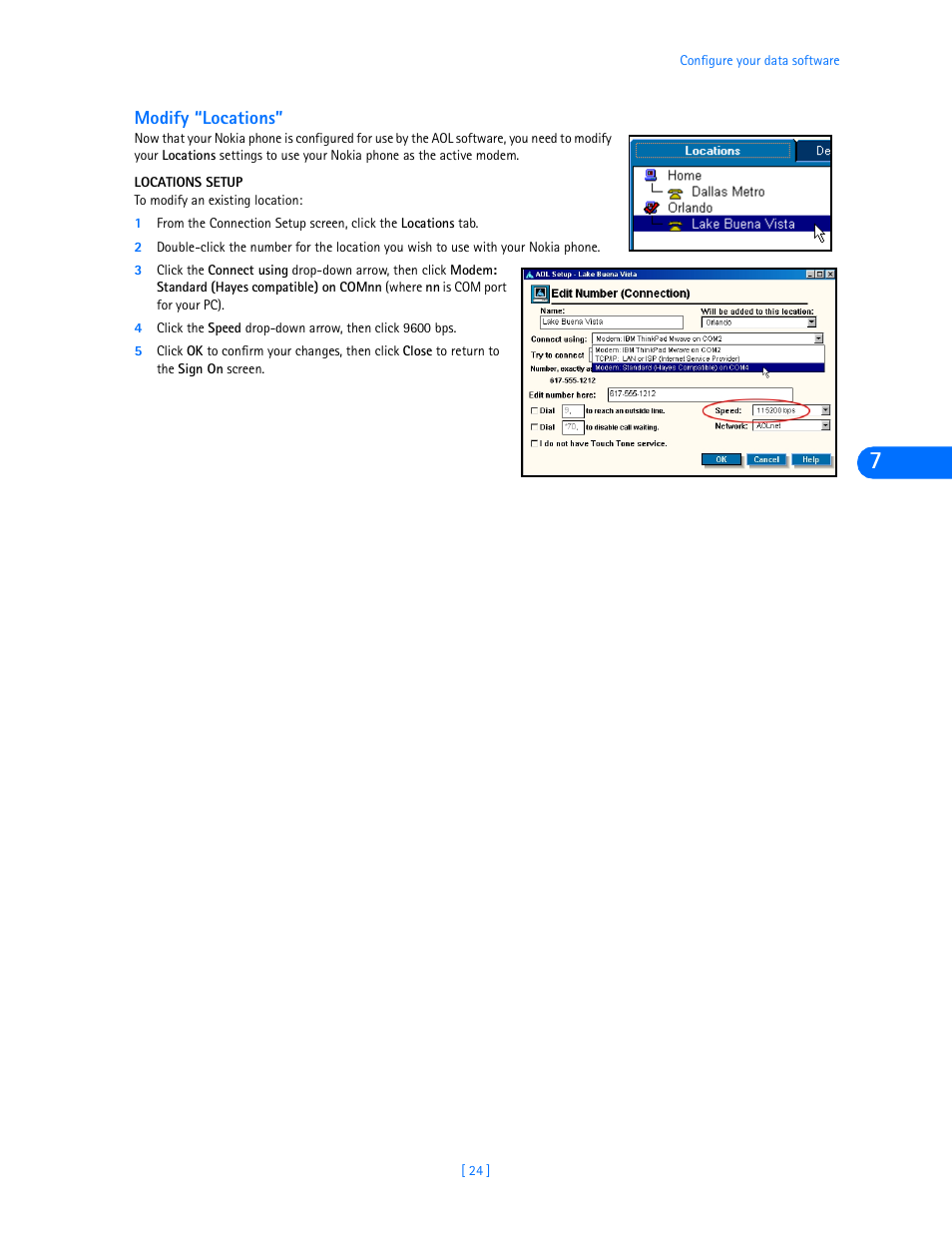 Modify “locations | Nokia 3320 User Manual | Page 26 / 32