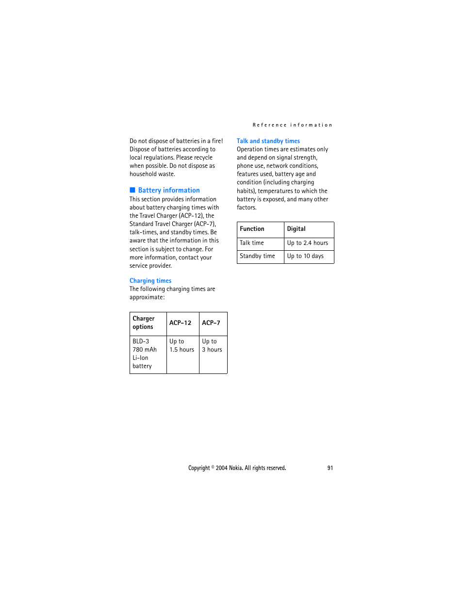 Nokia 3205 User Manual | Page 91 / 99