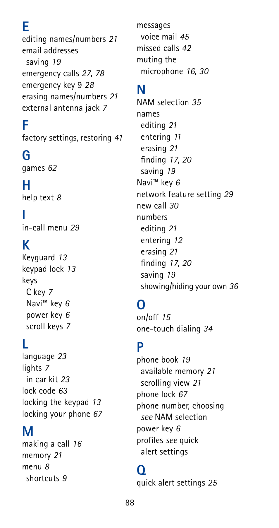 Nokia 5170i User Manual | Page 95 / 97