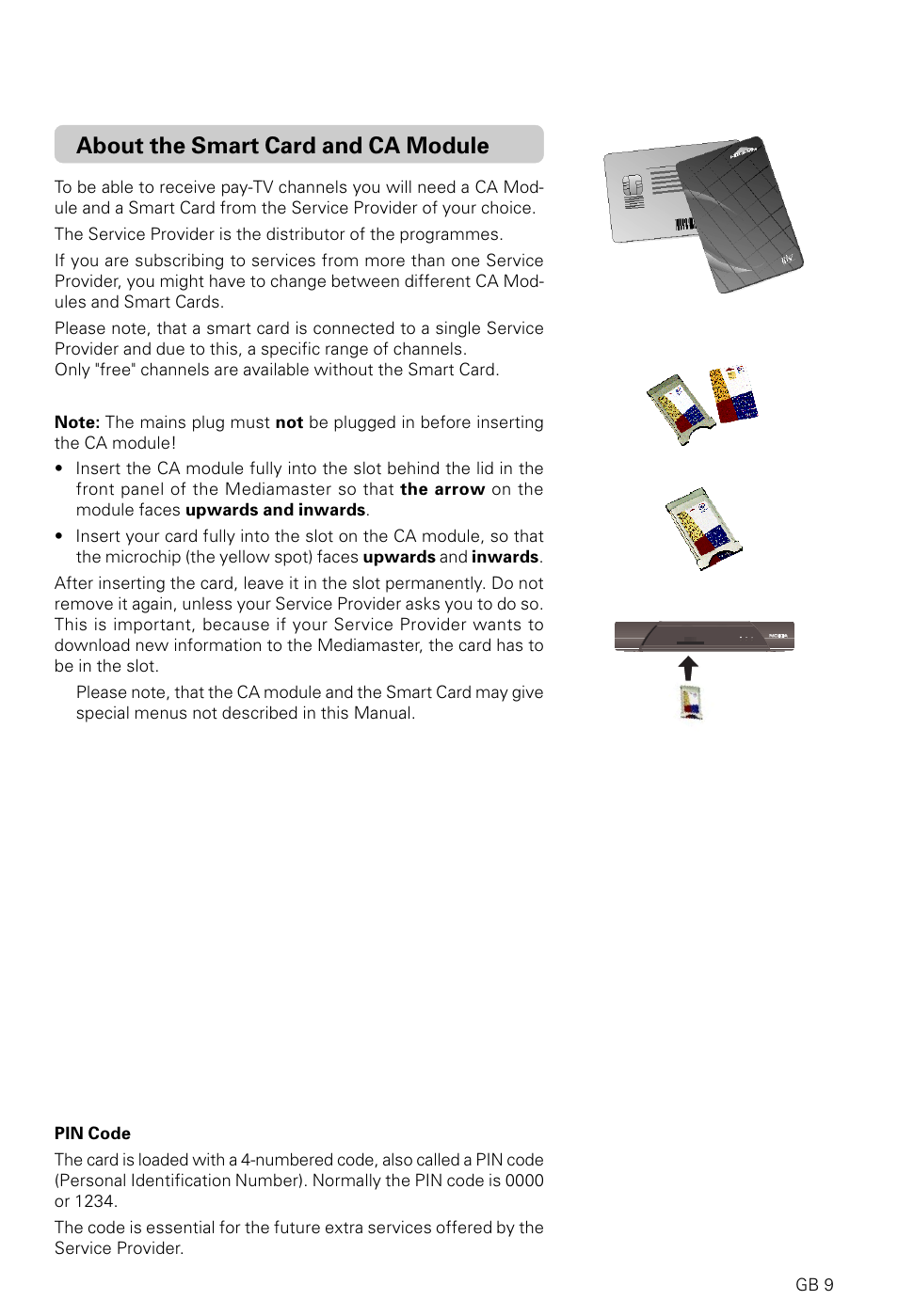 About the smart card and ca module | Nokia 9600C User Manual | Page 9 / 23