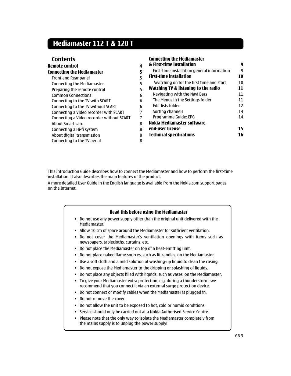 Nokia 112T User Manual | Page 3 / 18