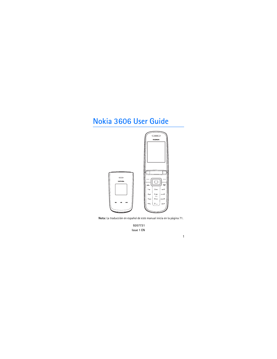 Nokia 3606 user guide | Nokia 3606 User Manual | Page 2 / 153