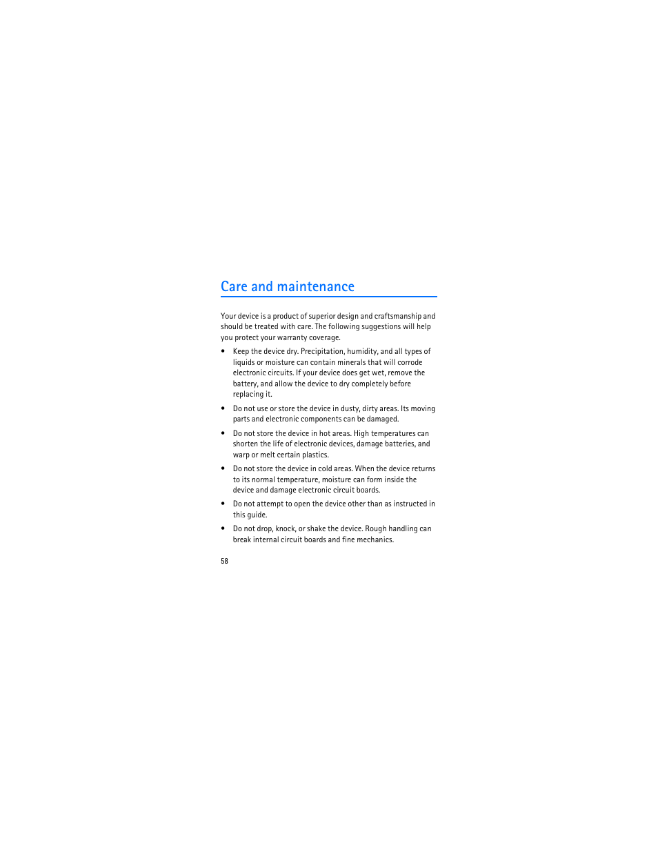 Care and maintenance | Nokia 3606 User Manual | Page 59 / 153