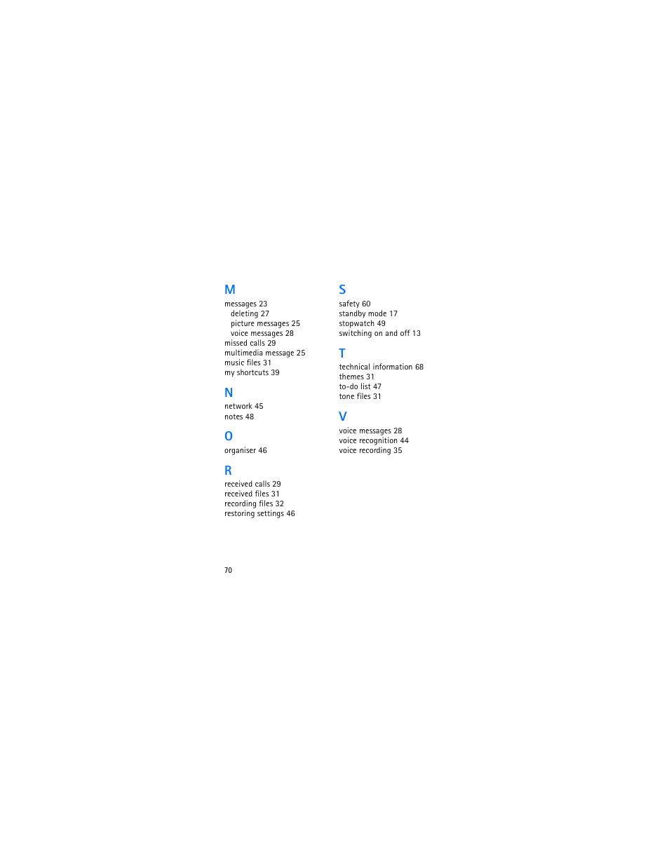 Nokia 3606 User Manual | Page 71 / 153