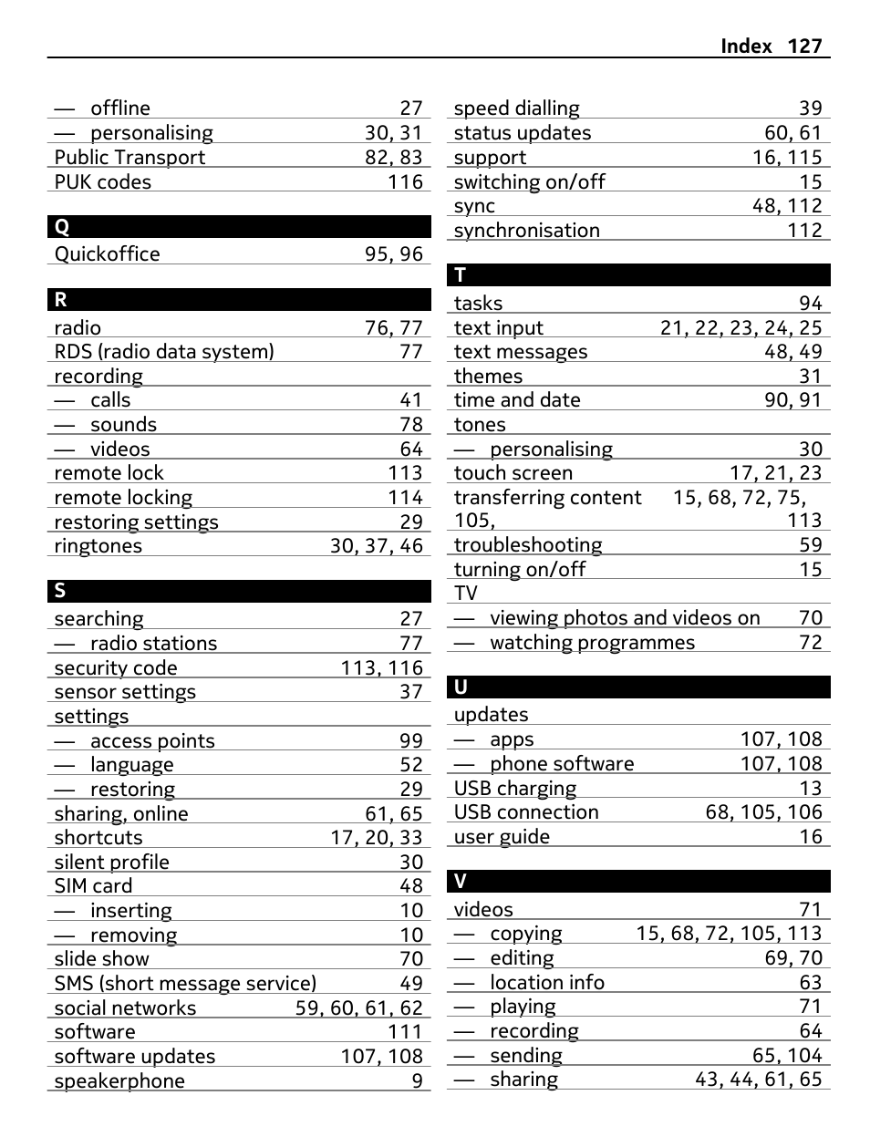 Nokia X7-00 User Manual | Page 127 / 128