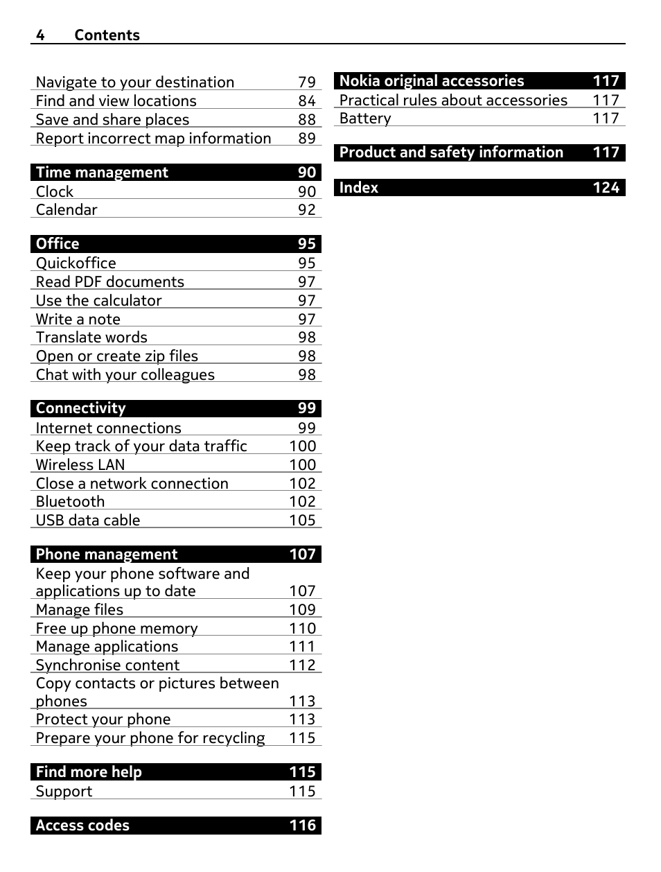 Nokia X7-00 User Manual | Page 4 / 128
