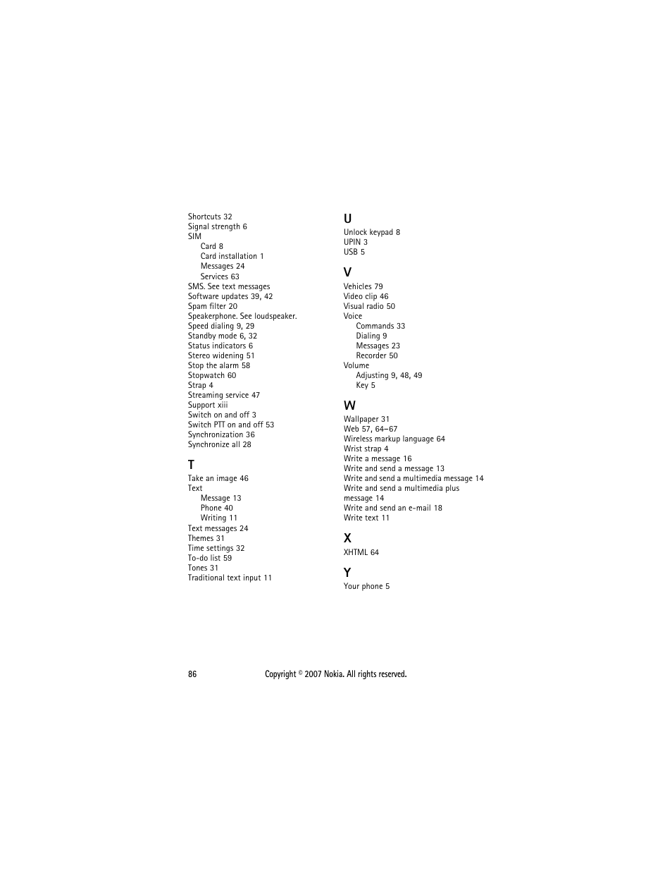 Nokia 5300  EN User Manual | Page 101 / 101